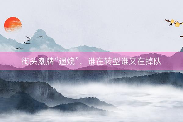 街头潮牌“退烧”，谁在转型谁又在掉队