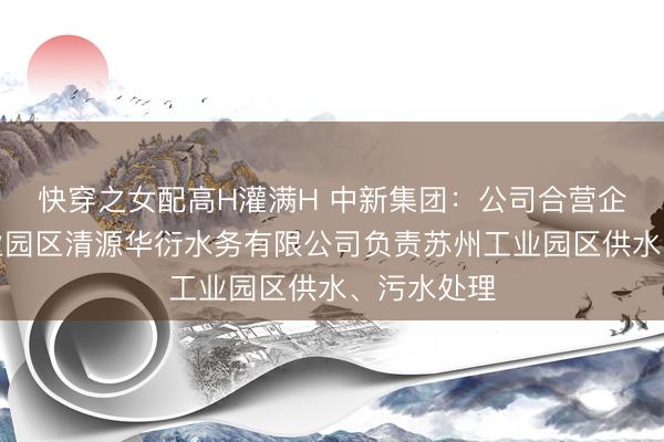 快穿之女配高H灌满H 中新集团：公司合营企业苏州工业园区清源华衍水务有限公司负责苏州工业园区供水、污水处理