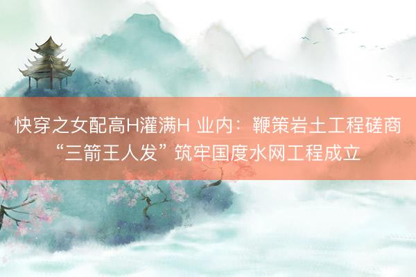 快穿之女配高H灌满H 业内：鞭策岩土工程磋商“三箭王人发” 筑牢国度水网工程成立