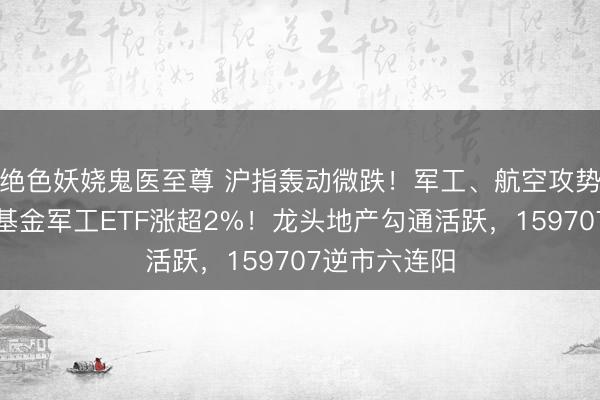 绝色妖娆鬼医至尊 沪指轰动微跌！军工、航空攻势又起，华宝基金军工ETF涨超2%！龙头地产勾通活跃，159707逆市六连阳