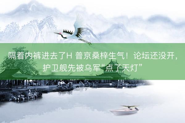 隔着内裤进去了H 普京桑梓生气！论坛还没开，护卫舰先被乌军“点了天灯”