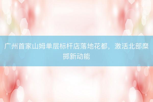 广州首家山姆单层标杆店落地花都，激活北部糜掷新动能